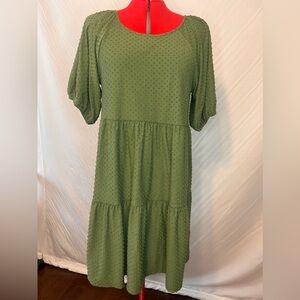 NWT JCrew Green Dress…Size Large